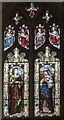 TL8563 : St Wolston Chapel window, St Mary's church, Bury St Edmunds by Julian P Guffogg