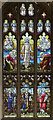 TL8563 : North Stained glass window, St Mary's church, Bury St Edmunds by Julian P Guffogg