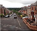 Clifford Street seen from the railway station, Appleby