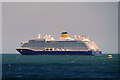 O2729 : Cruise Ship Anchored in Dublin Bay by David Dixon