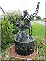 NZ6715 : Stanghow sculpture by T  Eyre
