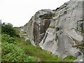 NT9737 : Goat's Crag quarry by Richard Webb