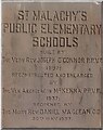 Tablet on the former St Malachy