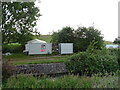 Temporary buildings near the Queen Mother Reservoir