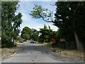 Broadclose Road, Norton, leading to a small housing estate