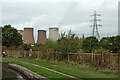SK0616 : Canal and cooling towers near Rugeley in Staffordshire by Roger  D Kidd