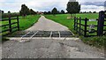 Cattle grid across access road to Barn Farm