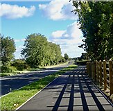 J3534 : Approaching the Sawmills Road junction on the A50 by Eric Jones