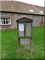 Horstead church notice board