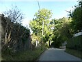 Single track road near White Wells Farm