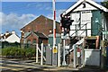 Former signal box and goods shed at Wateringbury