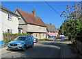 Elmdon: bright colours on Ickleton Road