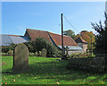 Langley: in the churchyard