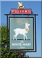 Sign for the White Hart, Stockbridge 