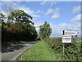 B6473 passing the road to Broomdykes