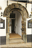 SX3384 : White Hart Hotel doorway by Richard Croft