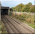 Railways emerging from under M74