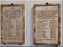 TA1715 : WW1 losses at sea: memorials in Immingham Church (3) by Chris