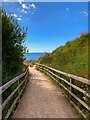 Footpath down to Lyme Regis coastline