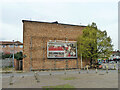 Cycling advertisement board, South Street, Romford