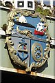 SO8352 : Coat of Arms on Powick Bridge by Philip Halling