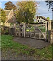 SO3732 : Churchyard entrance gates, Bacton, Herefordshire by Jaggery