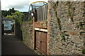 Wall in alley, Totnes