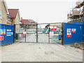 Main entrance to building site, Monkton Street