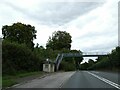 Footbridge over A48 at Downs. serving bus stop