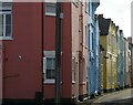 Coloured houses on King Street, Aldeburgh