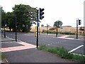 SE3438 : Toucan crossing at Elmete Lane by Stephen Craven