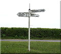 Fingerpost on Sowley Lane