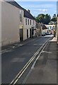 Down narrow High Street, Bruton