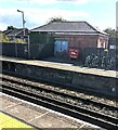 Brick building on platform 2, Wool station, Dorset