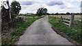 Access road to Sandlands Farm from north side of Hoby Road