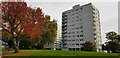 Derwent House and, behind, Metchley House