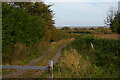 Track leading east off Ferry Road, Felixstowe