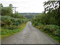 NS5298 : Drivable forest track to Fairy Knowe parking area by Peter Wood