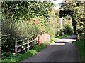 Madeley Road west of Beckbury in Shropshire