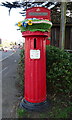 Yarn bombed Postbox on Mudeford