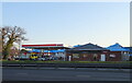 Service station on Castle Lane East