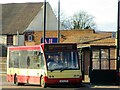 Scarlet Band bus at Bishop Auckland bus station