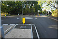 Mini roundabout at the top of Papplewick Lane