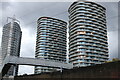 Tower blocks by Victoria Docks, Silvertown