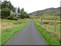 Glen Lednock - Minor road at the abandoned cottage of Kinnel at East Ballindalloch