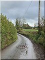 Country lane towards Bryngorse Issa