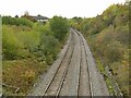 Railway south of Bagley Drive bridge