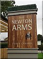 Sign for the Newton Arms
