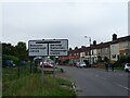 Pastures road approaching junction with the A6023