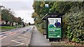 View along Waldridge Road with bus stop on NW side